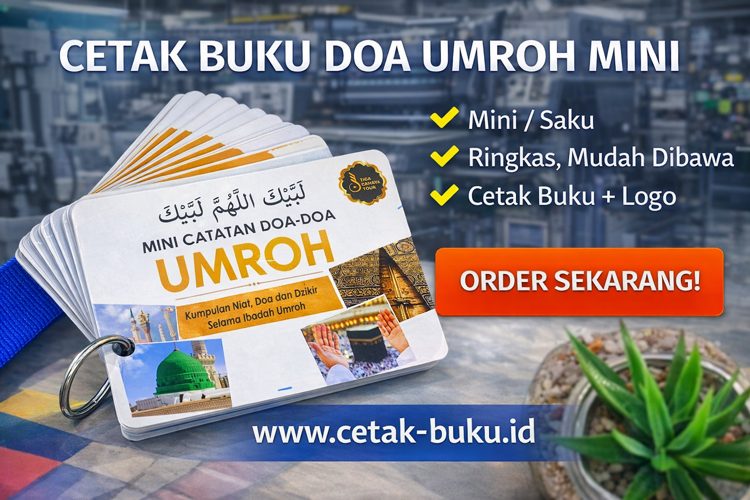Cetak Buku Doa Umroh Mini di www.cetak-buku.id